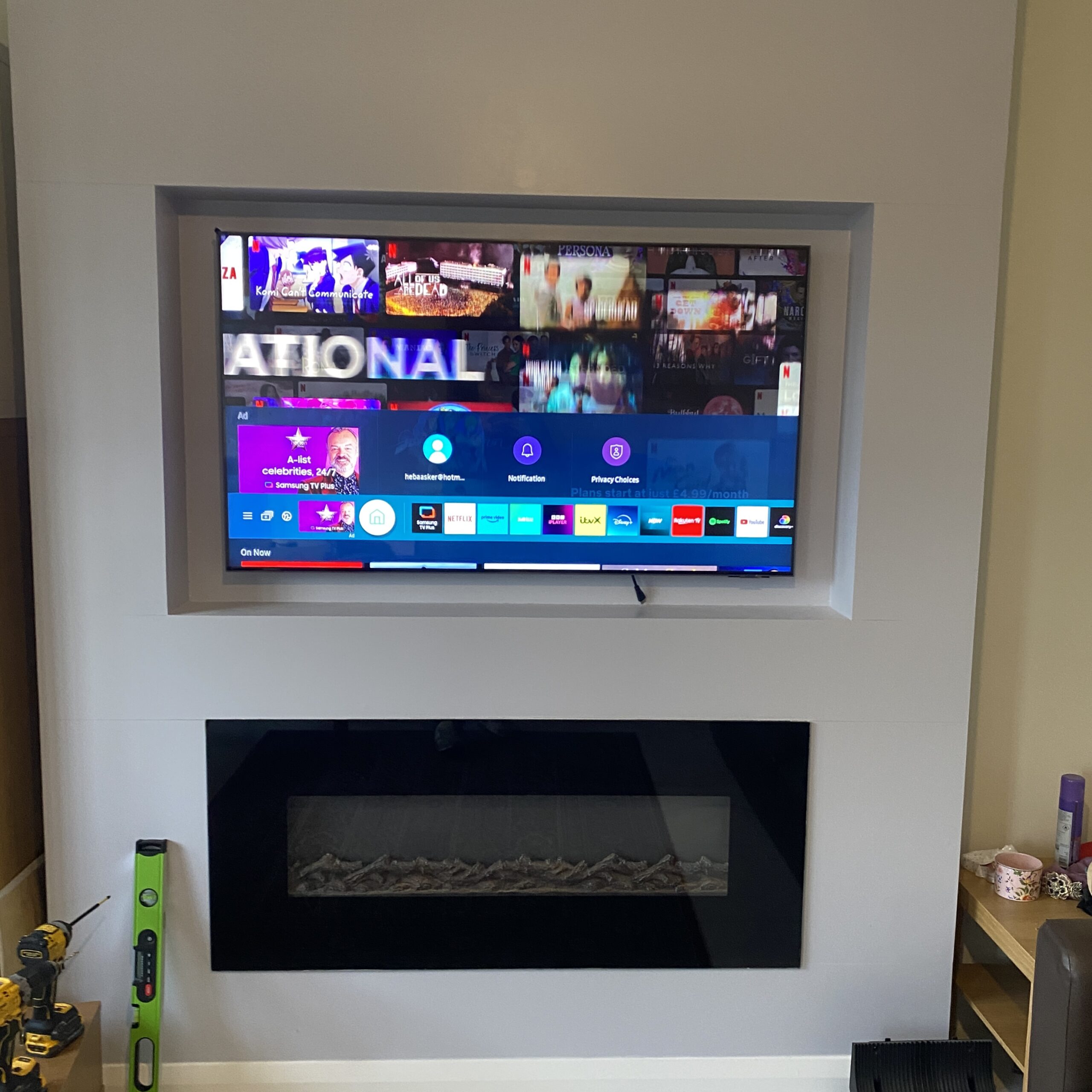 Media Wall recently completed in Coleraine